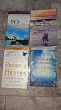 Four paperback copies of life after death books: &quot;90 Minutes in Heaven&quot;, &quot;To Hea - £11.87 GBP