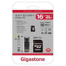 Gigastone GS-4IN1600X16GB-R Prime Series MicroSD Card 4-in-1 Kit (16GB) - $35.76 CAD