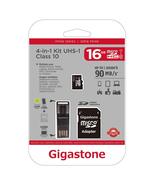 Gigastone GS-4IN1600X16GB-R Prime Series MicroSD Card 4-in-1 Kit (16GB) - $35.78 CAD