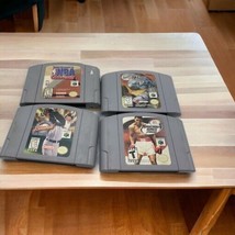 Lot Of 4 Nintendo 64 N64 Video Games - UNTESTED (NBA, Chopper, Knockout,... - $21.77