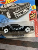 Hot Wheels HW Flames 164/250 &#39;68 Mercury Cougar 2/10 Black - $10.77