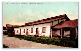 First Theatre Building Monterey California CA UNP  DB Postcard M17 - £2.34 GBP