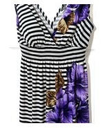 Women&#39;s Sleeveless Dress Empire Waist White Black Brown Purple Padded Br... - £6.14 GBP