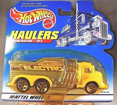 1999 Hot Wheels Haulers Voltage Blasters ELECTRO Truck Yellow/Gray w/Chrome6DotS - £11.40 GBP