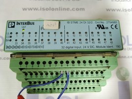 Phoenix Contact IB STME 24 DI 32/2 InterBus 2754985 Digital Input Module W/ Base - £255.80 GBP