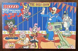 VINTAGE 1988 BOZO CIRCUS JIGSAW PUZZLE 100 PIECES 13X18 Complete Nice Co... - $9.45