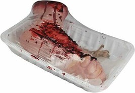Bloody Foot in Butcher Tray - Halloween Prank That Looks Gross! - £6.32 GBP