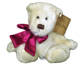 2000 Dakin Baby Bears Series Ninette Plush With Tag Champagne 6&quot; Sitting Plush - £10.07 GBP