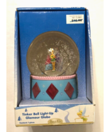 Disney Tinker Bell Glamour Snow Globe New Light-Up Brass Key Target Sealed - $19.18