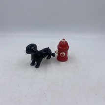 Pier 1 Naughty  Dog Peeing &amp; Fire Hydrant Salt and Pepper Shaker Humor Novelty - $8.76