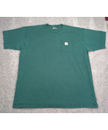 Carhartt Shirt Men 3XLT Tall Green Original Fit Heavy Pocket Workwear Ru... - $12.99