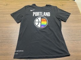 Portland Trail Blazers Rip City “Pride” Black T-Shirt - Large - Nike - £11.78 GBP