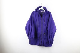 Vtg 90s Streetwear Womens Small Medium Full Zip Hooded Windbreaker Parka... - $39.55