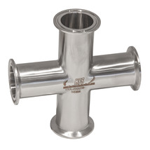 HFS 2&quot; Tri Clamp 4 Way Cross Sanitary Fitting 304 Stainless Steel - $59.99