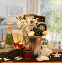Deluxe Romantic Evening For Two Gift Basket - Wedding Gift Basket - Honeymoon - £85.80 GBP