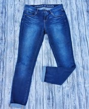 Articles Of Society Size 24 Jeans Skinny Medium Wash Stretch Denim Blue Womens - £13.93 GBP