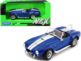 1965 Shelby Cobra 427 S/C Blue Metallic with White Stripes 1/24 Diecast ... - £29.46 GBP