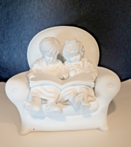 Dept 56 Winter Silhouette Bedtime Stories Porcelain Figurine - £14.95 GBP