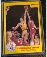 Rare 1986 Star Company Court Kings Kareem Abdul Jabbar Lakers Card - $39.95 CAD