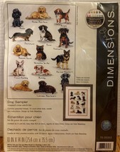 Dimensions Crafts Dog Sampler, Counted Cross Stitch Kit - $20.00
