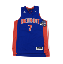 New Adidas L Brandon Knight Autographed Detroit Pistons Basketball Jersey Blue - £77.86 GBP