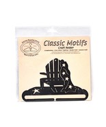 Classic Motifs Beach Chair 6 Inch Charcoal Split Bottom Craft Holder - $12.95