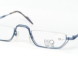 Vintage EYEQ 825 788 Azul/Negro Único Gafas Marco 47-25-140mm - $46.52