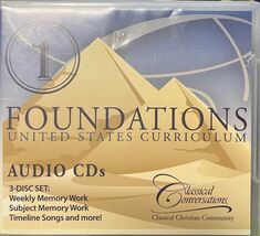 Classical Conversations Foundations Cycle 1 Audio CD's 3-Disc Set 2012 E... - $29.69