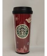 Starbucks Coffee 2008 Red Holiday Christmas Insulated Tumbler 16 Oz. Tra... - $399.35 MXN