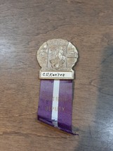 ORIGINAL 1938 BPOE ATLANTIC CITY ELKS CONVENTION BATHING BEAUTY BADGE Pi... - $18.55