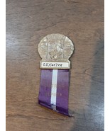 ORIGINAL 1938 BPOE ATLANTIC CITY ELKS CONVENTION BATHING BEAUTY BADGE Pi... - $18.55