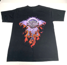 Harley Davidson Womens Sz S Black Short Sleeve Tee Tshirt Shirt Motown T... - $17.81