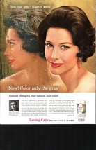 Clairol hair color ad vintage 1963 loving care original advertisement no... - $21.21