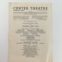 1943 Center Theatre Rockefeller Center &#39;Stars on Ice&#39; Sonja Henie, Arthu... - £22.51 GBP
