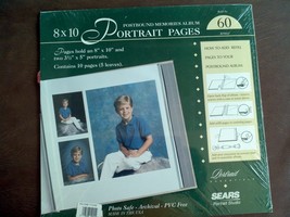 8 X10 Postbound memories album portrait pages 10 Pages NEW - $26.73