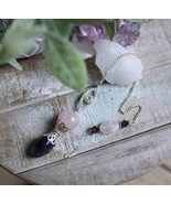 Amethyst  and Rose Quartz Pendulum by Designs by Imogen ~Peaceful and Lo... - $29.95