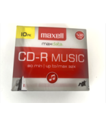MAXELL 10 Pack CD-R Music 80 Minutes 700 MB 32X Compact Disc DIGITAL - $291.29 MXN