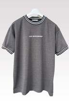 Unisex Gray New Season Oversize Pattern Summer T-shirt - £22.80 GBP