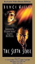 The Sixth Sense VHS 2000 PG-13 Bruce Willis Haley Joel Osment Bonus Edition*^ - £4.07 GBP