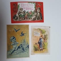 LOT 1880s antique 3pc JOHN WANAMAKER philadelphia pa AD CARDS prices clothing - £17.44 GBP