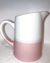 Pink and White Ombre color  Coffee Creamer Pitcher with handle new - £13.57 GBP