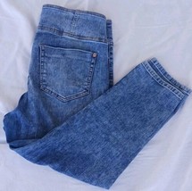 No Boundaries Juniors Super High-Rise Cropped Corset Jeans Sz 17 Acid Wash 34x23 - £16.60 GBP