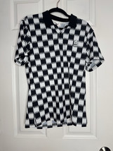 WAAC NWT Men’s Black White Checkered Golf Polo Size 1/L - £43.39 GBP