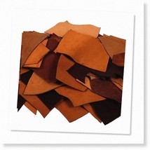 LeatherCraft Pro: 1lb Full Grain Cowhide Remnants Bag - Premium Large Pieces for - $79.19