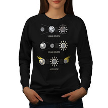 Wellcoda Eclipse Astronomy Womens Sweatshirt, Solar Funny Casual Pullover Jumper - £22.74 GBP+
