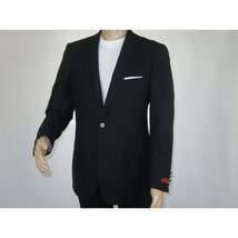 Men's RENOIR Classic Blazer Jacket 100% Wool Single breasted Notch 509-1 Black image 4