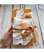 Autumn junk journal handmade Fall pumpkin junk book for sale complete thick - $500.00