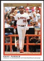 California Angels Dave Parker 1991 O-Pee-Chee Premier #94 nr mt   - £0.39 GBP