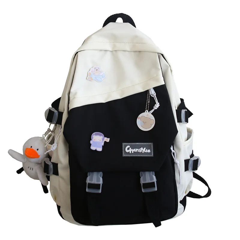 Cute School Bags for Girls Junior High School Students Femal College Nylon Backp - $189.91