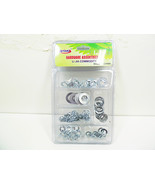 Lock Washers &amp; Flat Washer Assortment 120 Pc 3/16&quot;-1/4&quot;-3/8&quot; &amp; 1/2&quot; Asso... - $7.69